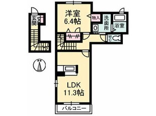 シャーメゾンヴィラCの物件間取画像